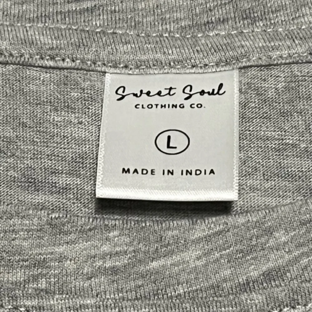 SWEET SOUL Gray Faith T-shirt Size L NWT - Picture 4 of 8
